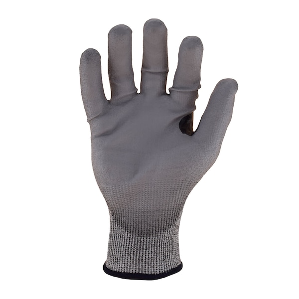 Bluwolf Cut Resistant 18 Ga.ANSI A4 Gloves, Polyurethane Palm Coating/TPR Knuckle/Finger Guards, XL